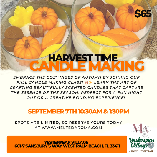 🍁 Exciting Fall Candle Making Class! 🍁