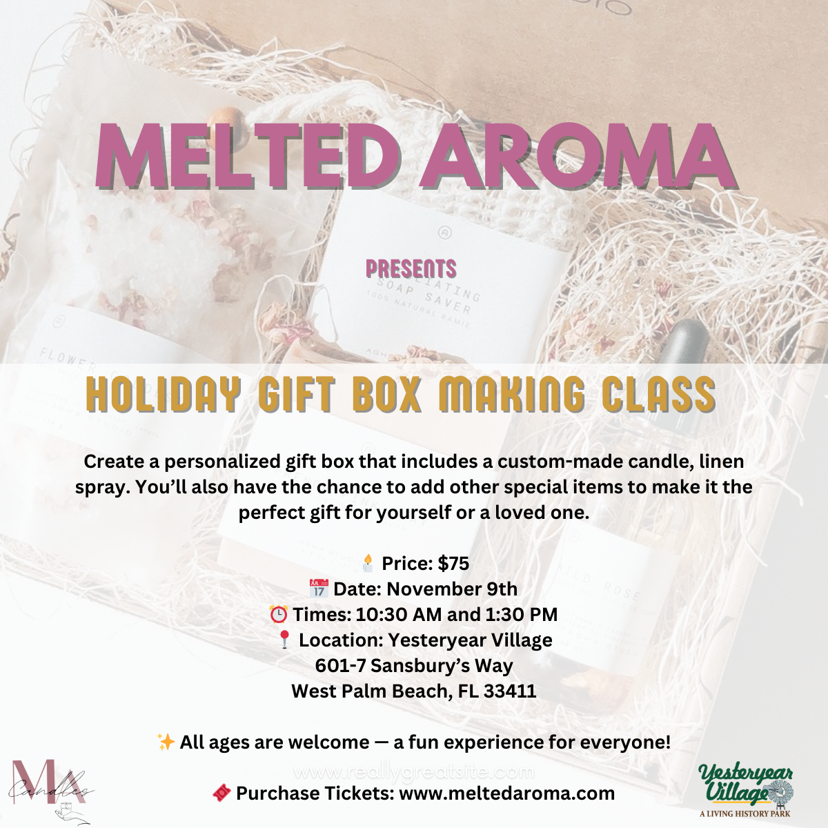 🎁 Join Us for Our Holiday Gift Box Making Class! 🎁