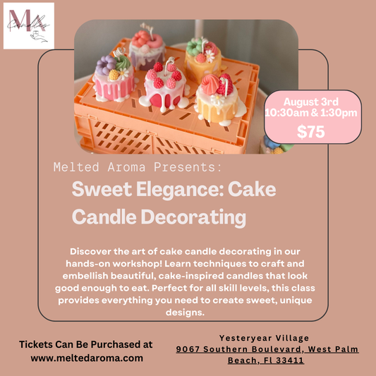 🍰✨ Cake Candle Decoration Class 🕯️🎨